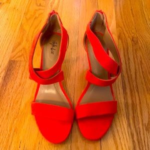 *NEW* Style & Co. Orange Heeled Strappy Sandals 🧡
